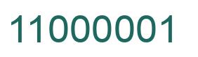 Number 11000001 green image