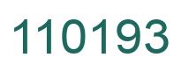 Number 110193 green image