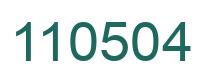 Número 110504 imagen verde