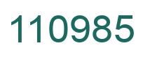 Número 110985 imagen verde