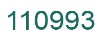Number 110993 green image