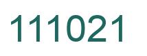 Número 111021 imagen verde
