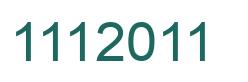 Number 1112011 green image