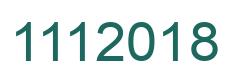 Number 1112018 green image