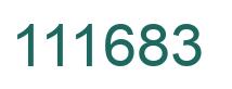 Number 111683 green image