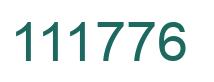 Number 111776 green image