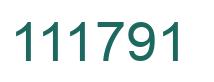 Number 111791 green image