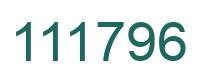 Number 111796 green image