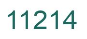 Number 11214 green image