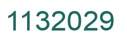 Number 1132029 green image