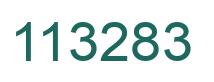 Number 113283 green image