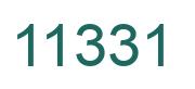 Number 11331 green image