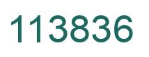 Number 113836 green image