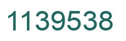 Number 1139538 green image