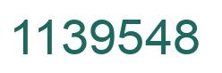 Number 1139548 green image