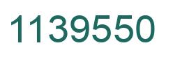Number 1139550 green image