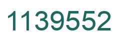 Number 1139552 green image