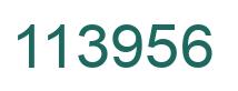Number 113956 green image