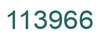 Number 113966 green image
