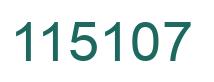 Number 115107 green image