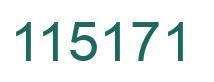 Number 115171 green image