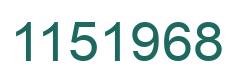 Number 1151968 green image