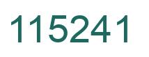 Number 115241 green image