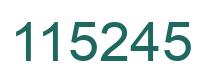 Number 115245 green image