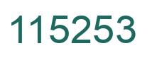Number 115253 green image