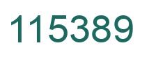 Number 115389 green image