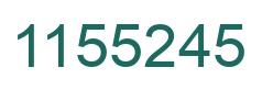 Number 1155245 green image