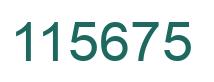 Number 115675 green image