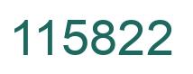Number 115822 green image