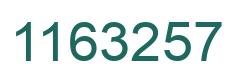 Number 1163257 green image