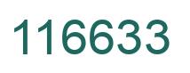 Number 116633 green image