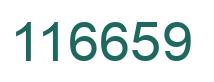 Number 116659 green image