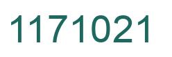 Número 1171021 imagen verde