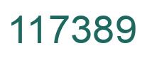 Number 117389 green image