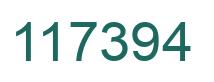 Number 117394 green image