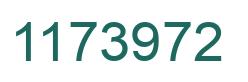 Number 1173972 green image
