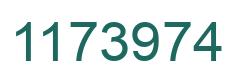 Number 1173974 green image