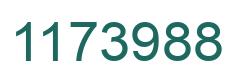 Number 1173988 green image