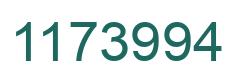 Number 1173994 green image