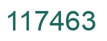 Number 117463 green image