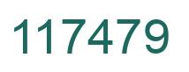 Number 117479 green image