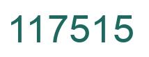 Number 117515 green image