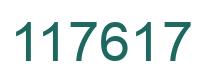 Number 117617 green image