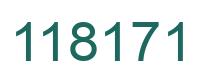 Number 118171 green image