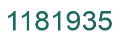 Number 1181935 green image