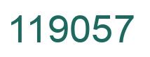 Number 119057 green image